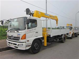 Xe tải hino gắn cẩu soosan